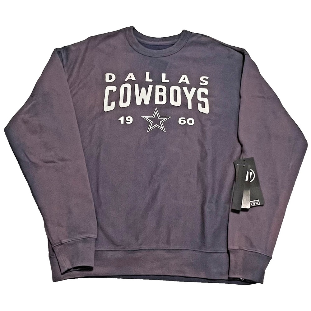 '47 Brand‎ Dallas Cowboys NFL Crewneck Sweatshirt Men's Medium Navy NWT